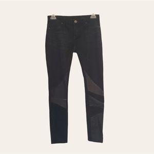 Blank NYC black skinny moto jeans